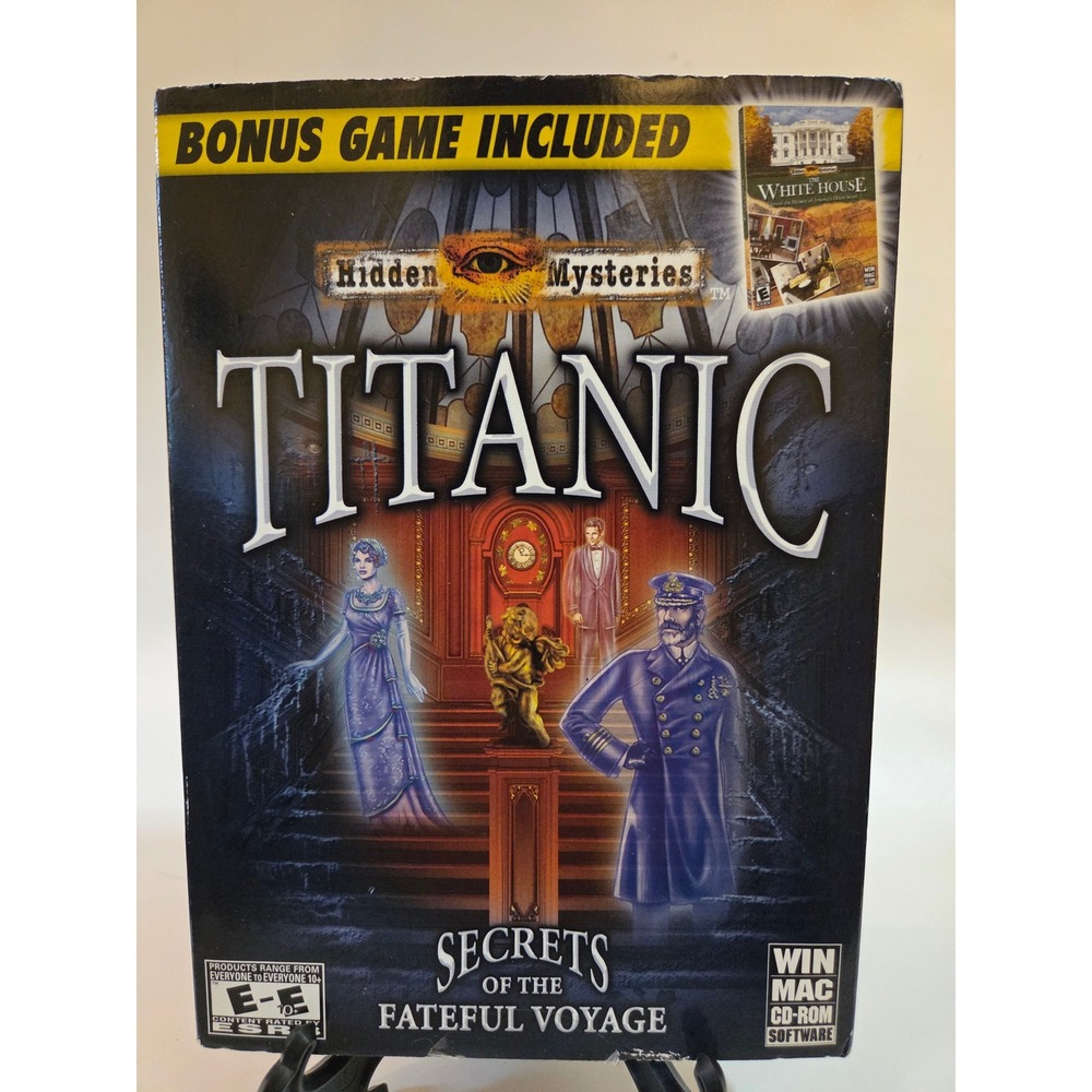 Hidden Mysteries Titanic Secrets of the Fateful Voyage PC Mac CD-ROM Bonus Game